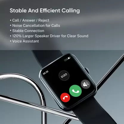DIZO WATCH D ULTRA 1.78 AMOLED WITH CALLING (Black Strap, Regular) DIZO WATCH D ULTRA 1.78 AMOLED WITH CALLING (Black Strap, Regular)